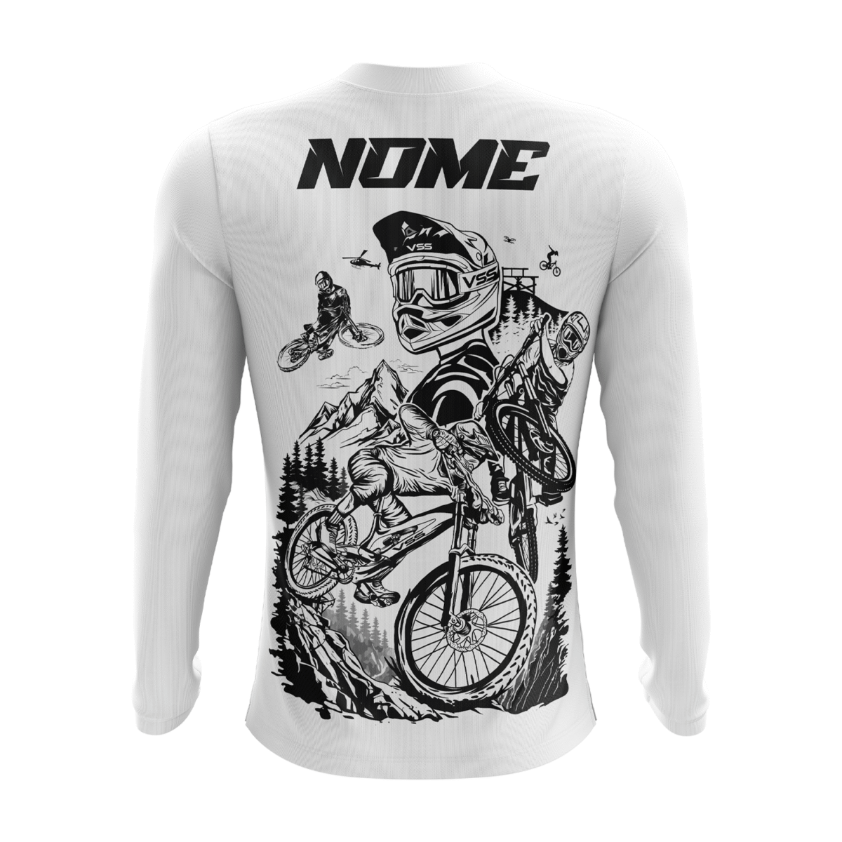 Camisa Downhill Branca – Manga Longa - Imagem 3
