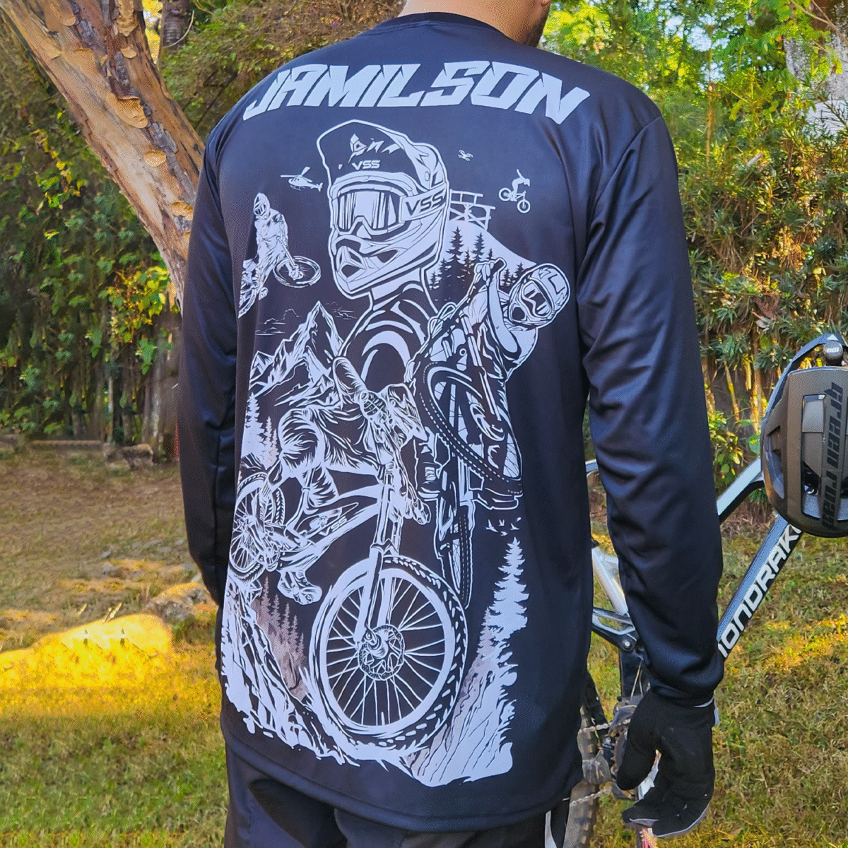 Camisa Downhill Preta – Manga Longa - Imagem 5