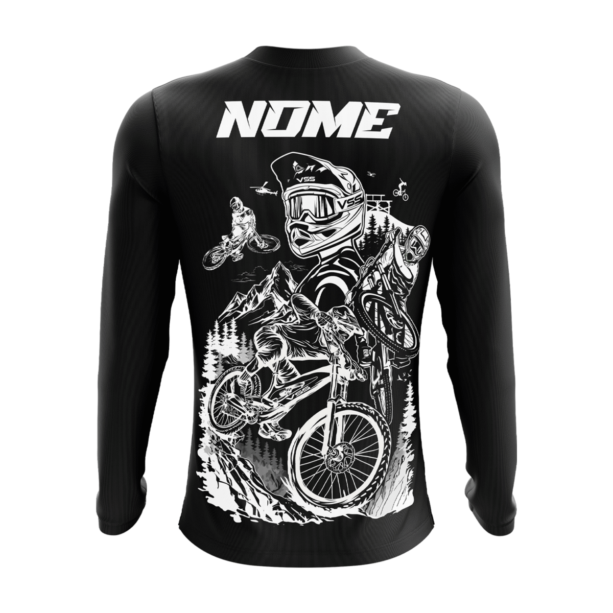 Camisa Downhill Preta – Manga Longa - Imagem 4